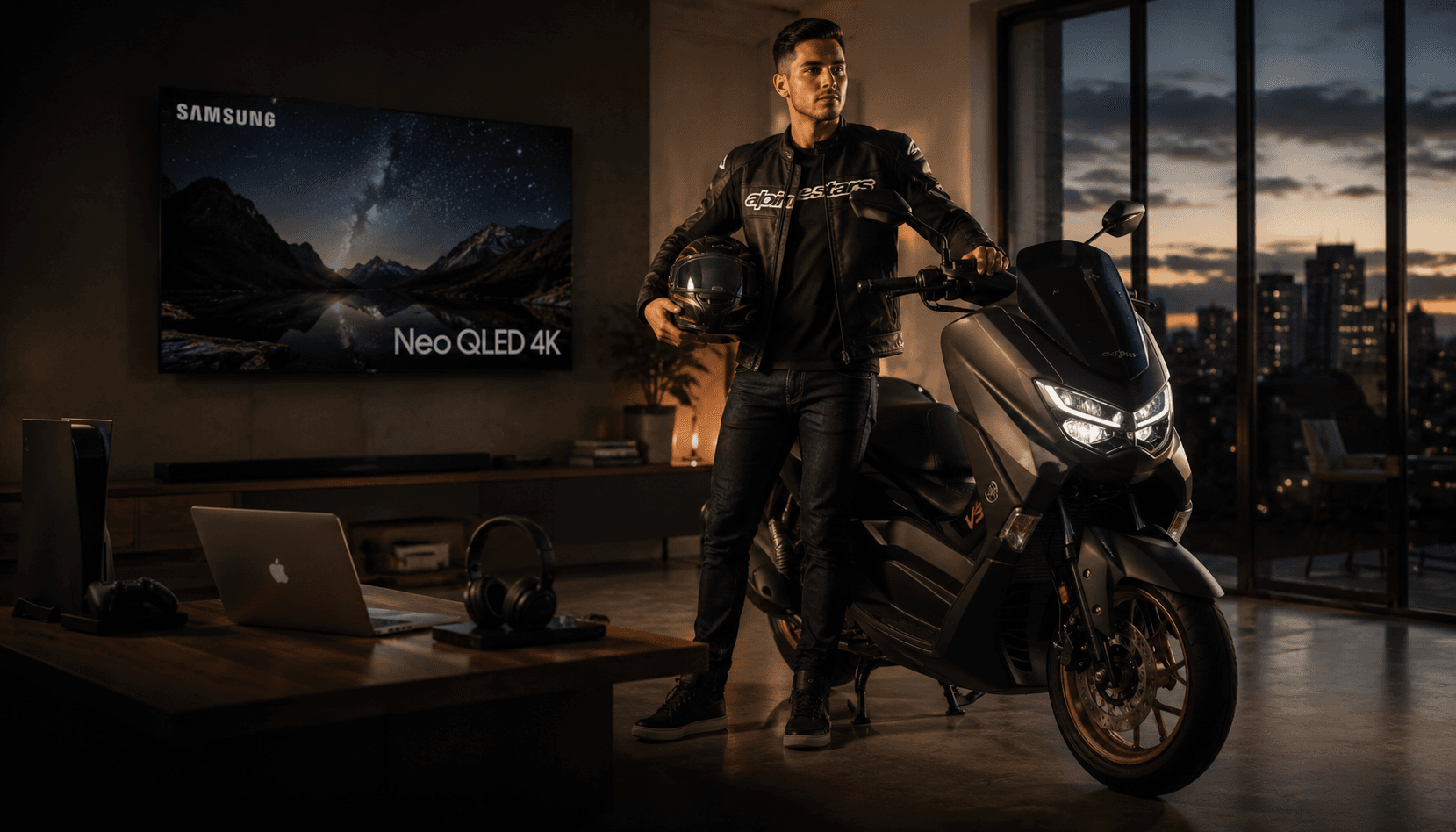 Yamaha NMax y combo de tecnología premium