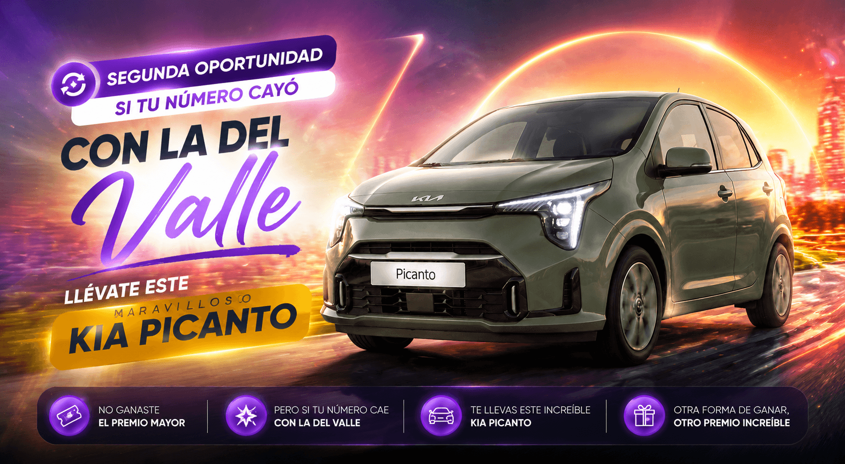 Segunda oportunidad: si tu número cayó con la del Valle, llévate este Kia Picanto