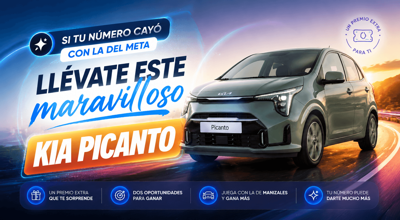 Si tu número cayó con la del Meta, llévate este maravilloso Kia Picanto