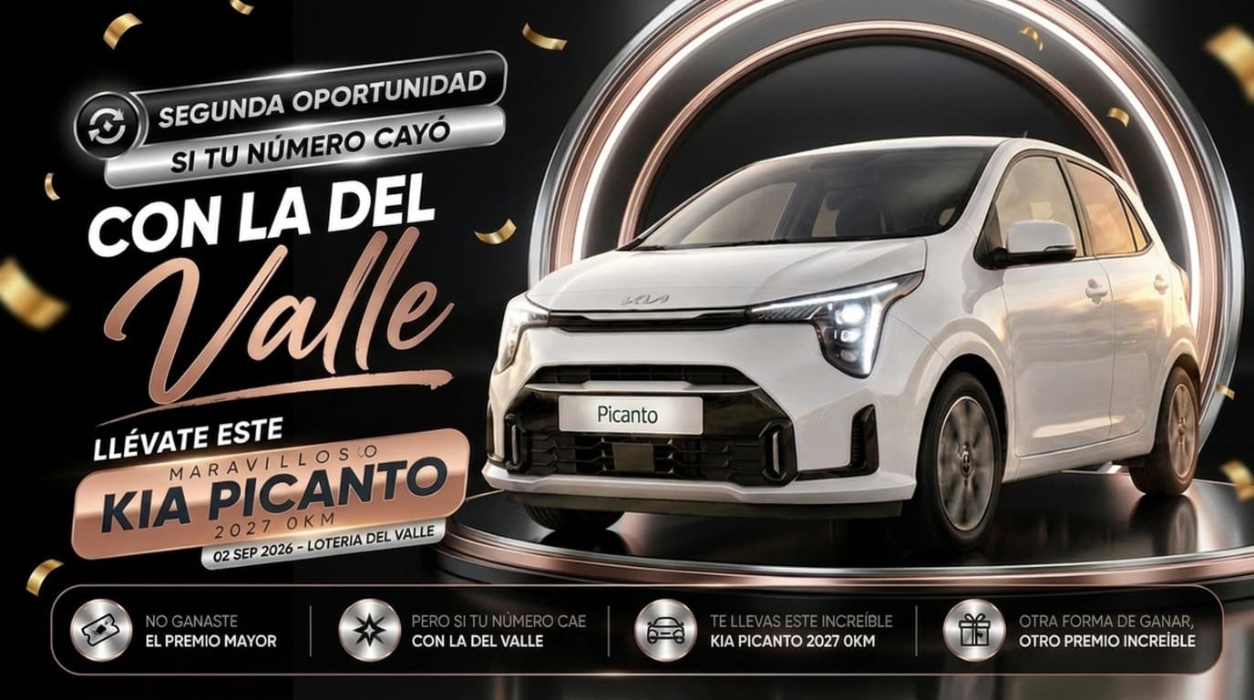 Segunda oportunidad: si tu número cae con la del Valle, llévate este Kia Picanto